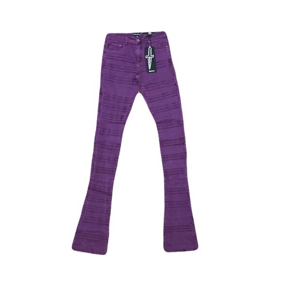 Doctrine Kill Joy Purple Superstack Men’s Jean’s Size 32